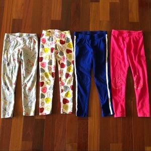 Lot of 4 girls leggings cat & jack small